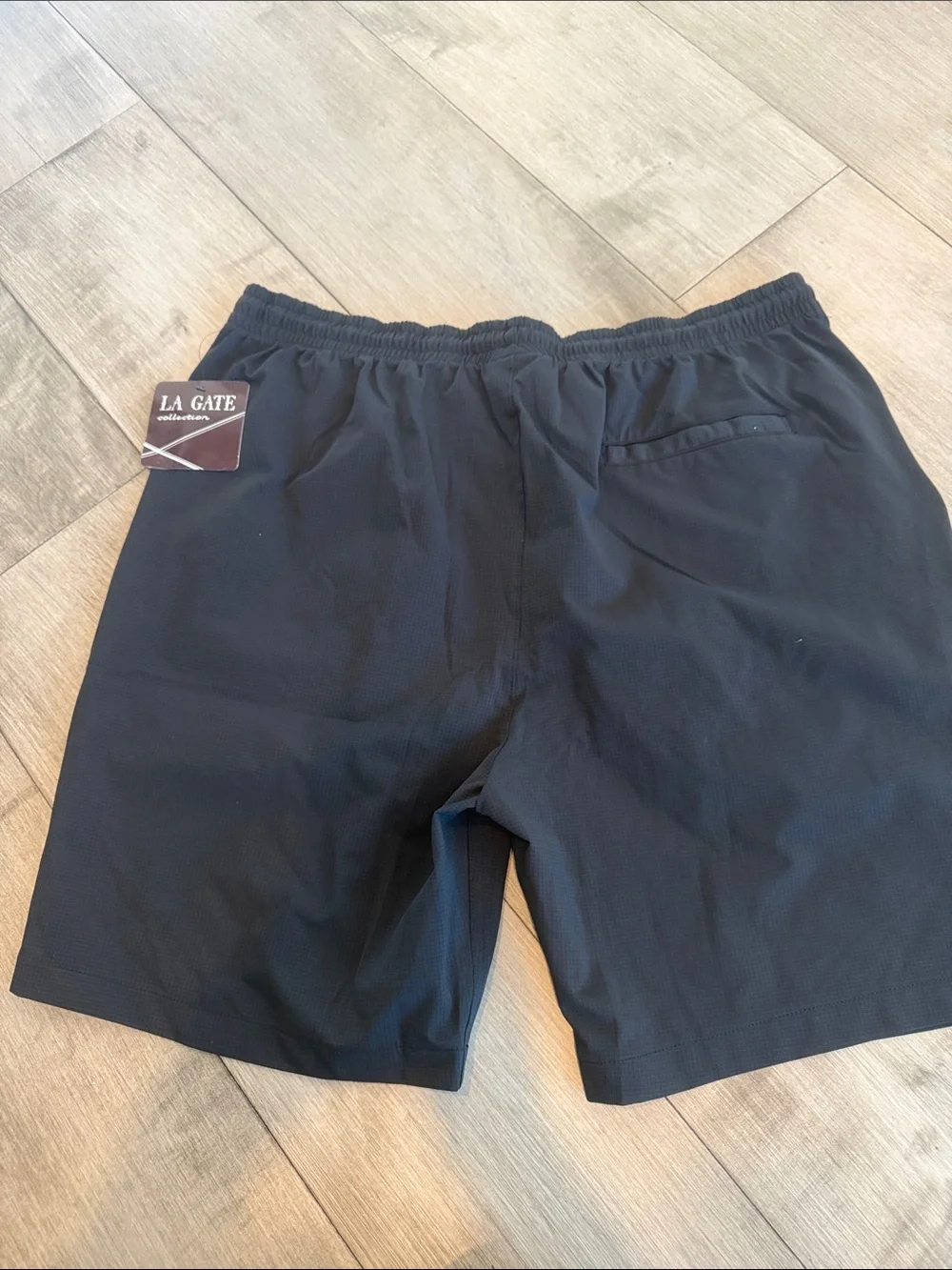 Men's Black Performance Drawstring Shorts
